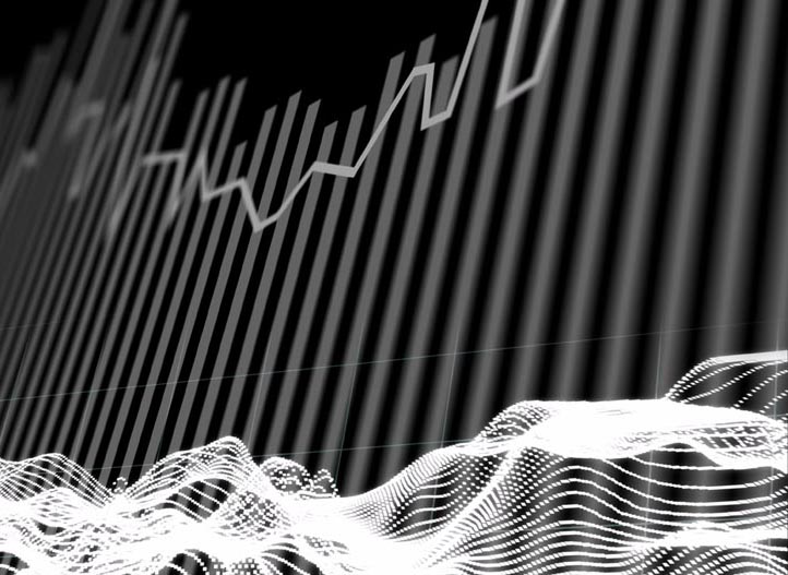 Abstract digital data graph, representing analytics and clear reporting